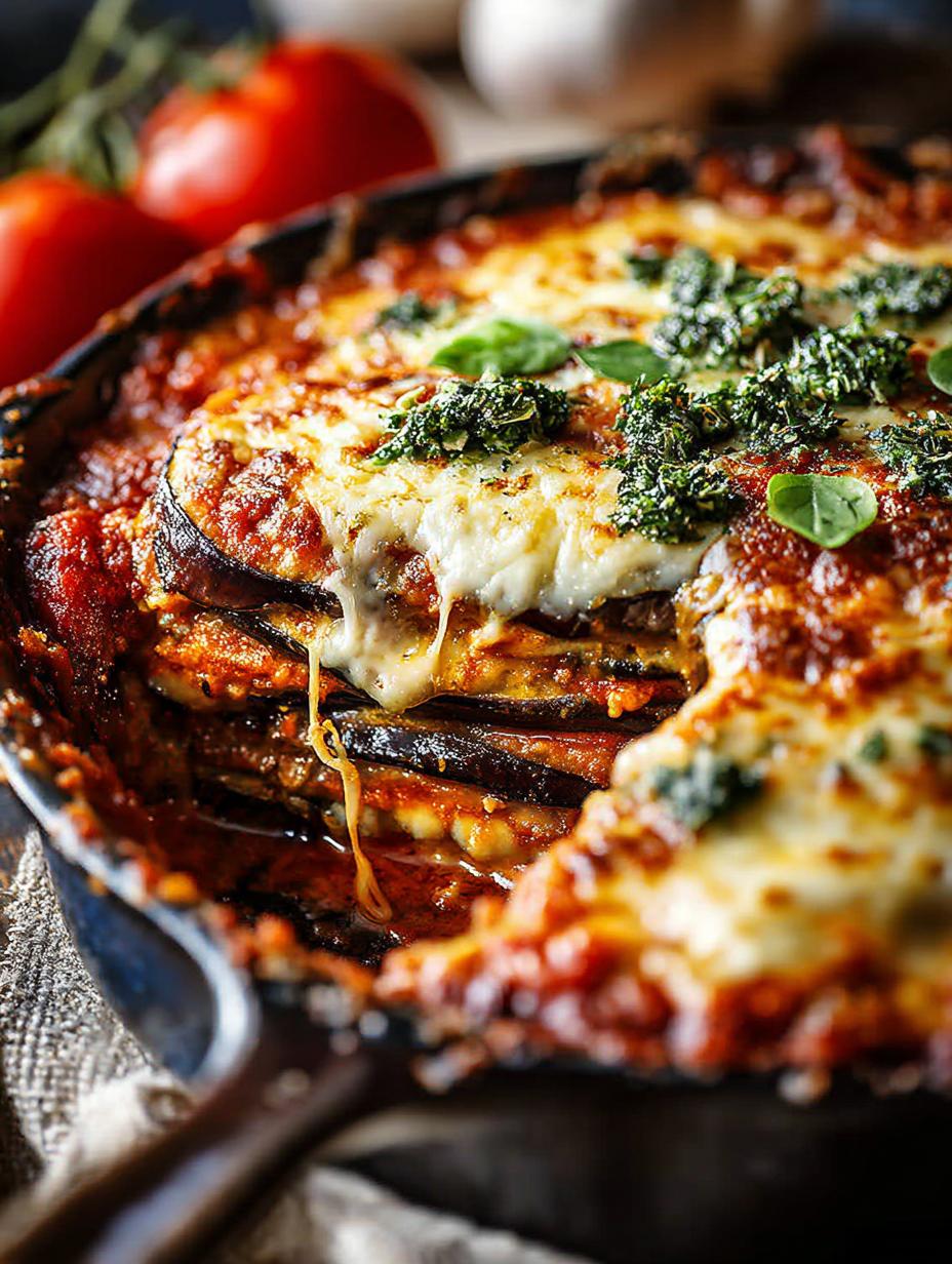 Eggplant Parmesan with Cheese: 5 Irresistible Layers - Eggplant Parmesan with Cheese - additional detail