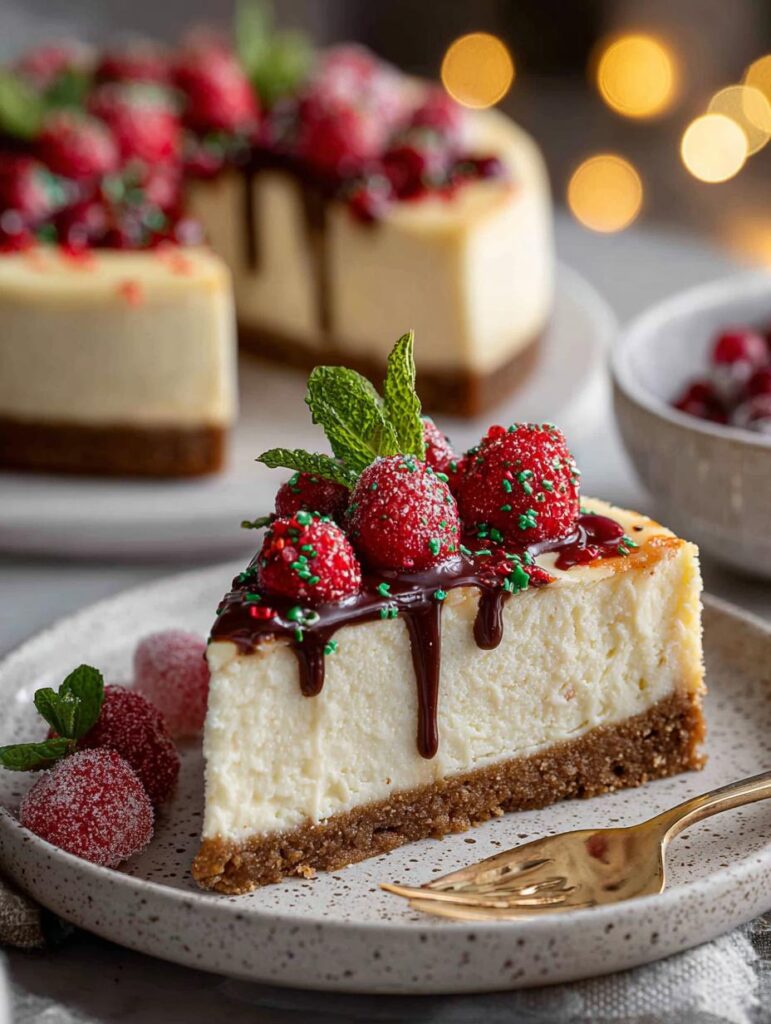 Festive Christmas Cheesecake
