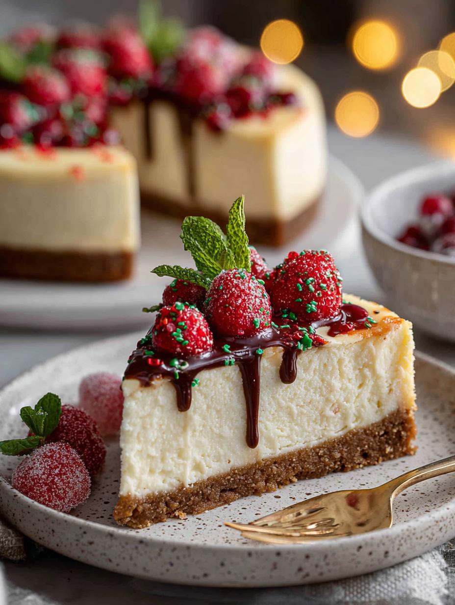 Festive Christmas Cheesecake