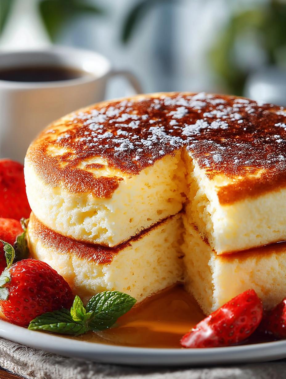 Fluffy Japanese Souffle Pancakes: Irresistibly Light Delight - Fluffy Japanese Souffle Pancakes - main visual representation