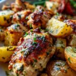 Garlic Parmesan Chicken Potatoes