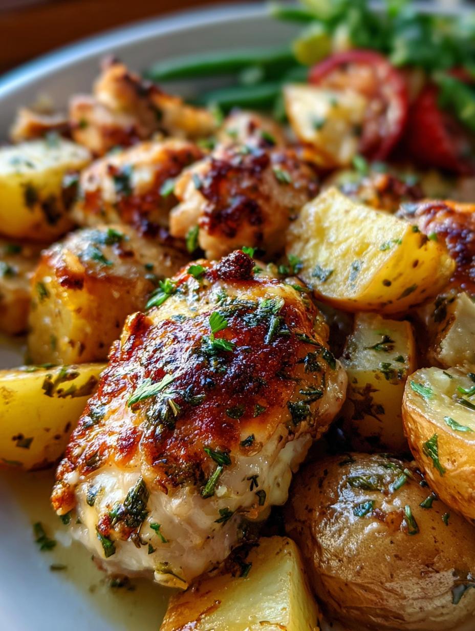Garlic Parmesan Chicken Potatoes