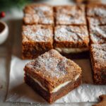 Gingerbread Blondies with White
