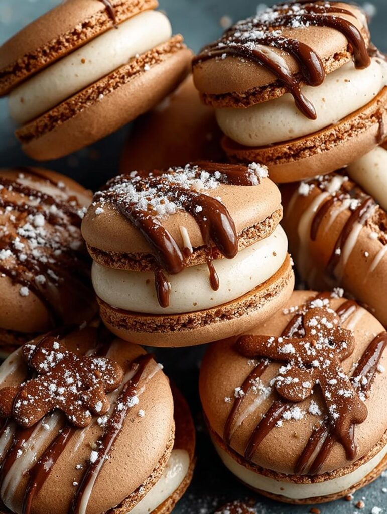 Gingerbread Macarons with Molasses