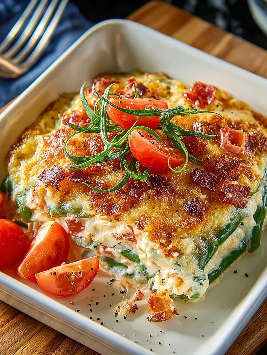 Green Bean Crab Casserole