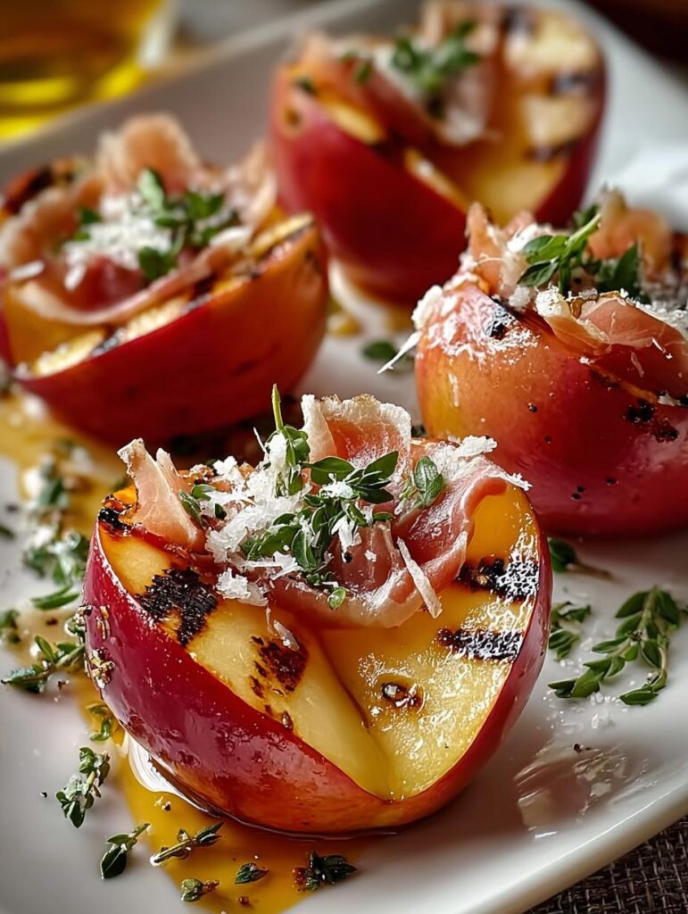Grilled Apples with Prosciutto