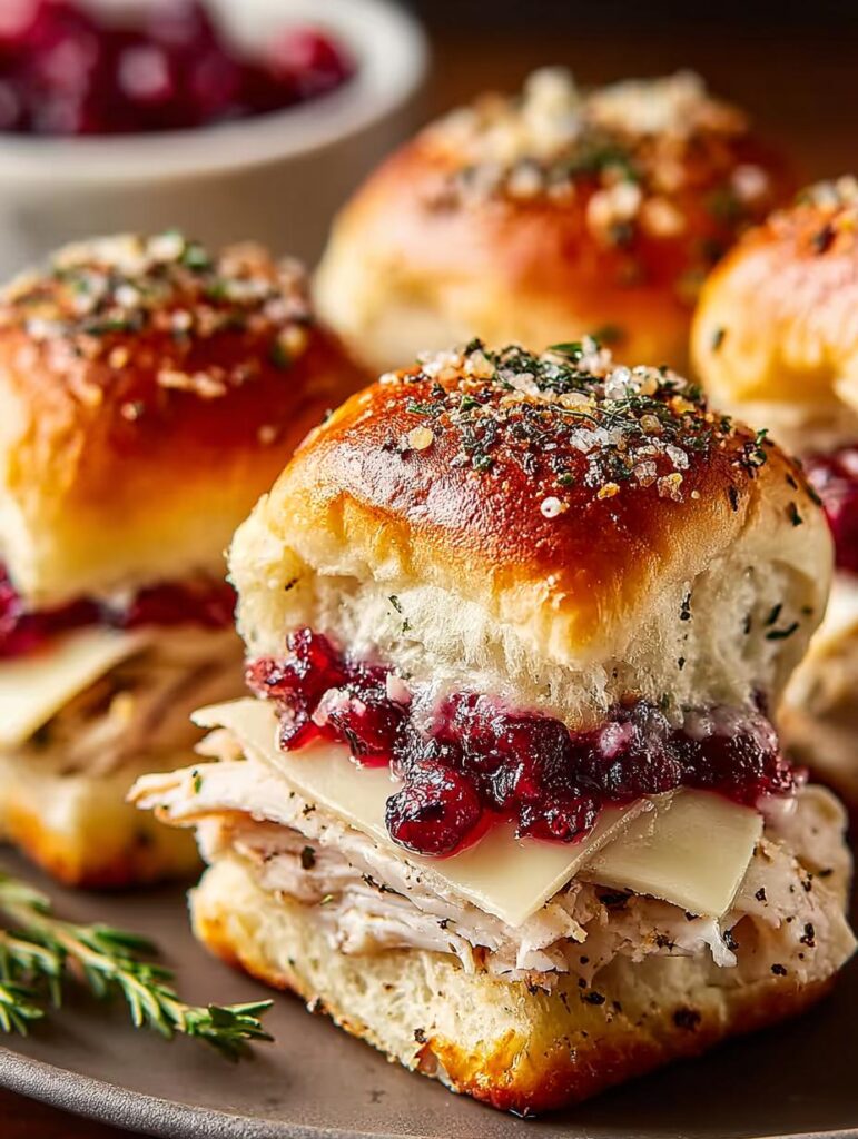 Havarti Cranberry Turkey Sliders