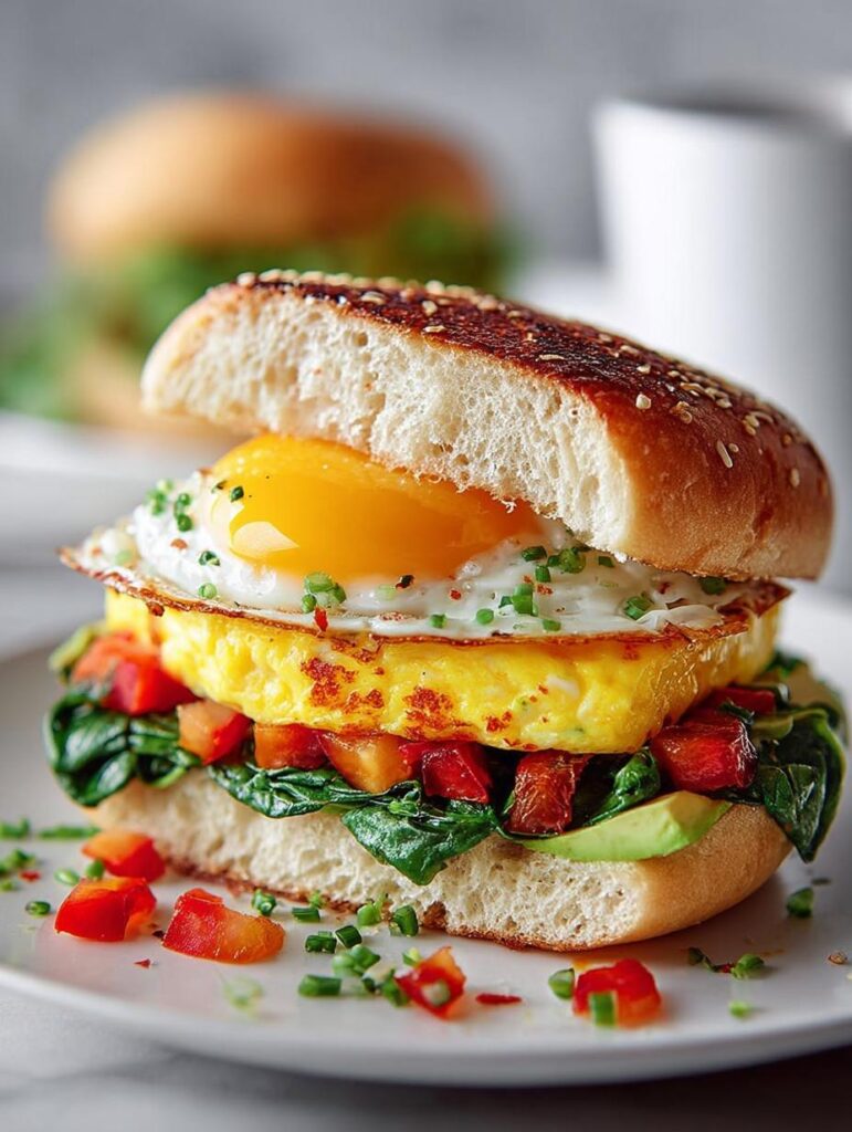 Healthy Breakfast Sandwich Ahead