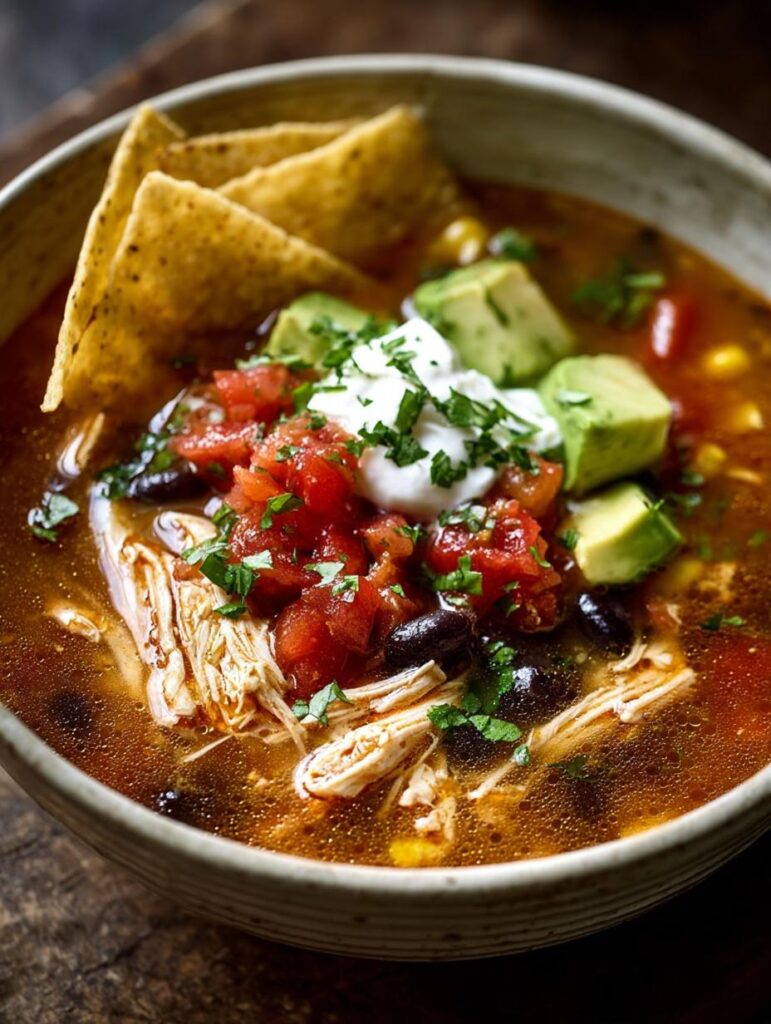 Healthy Chicken Tortilla Soup