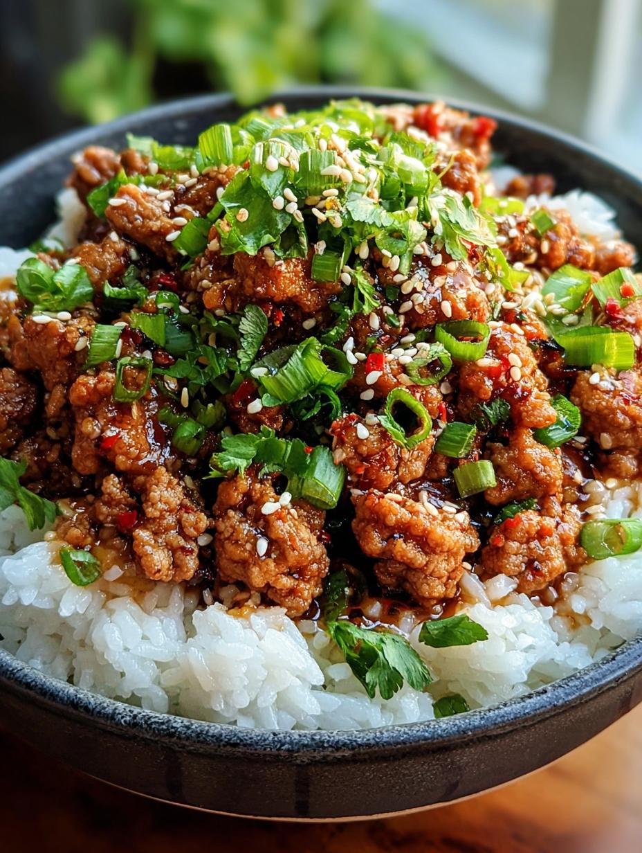 Honey Garlic Ground Turkey