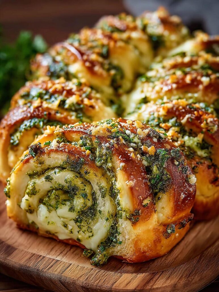 Irresistible Cheesy Pesto Roll
