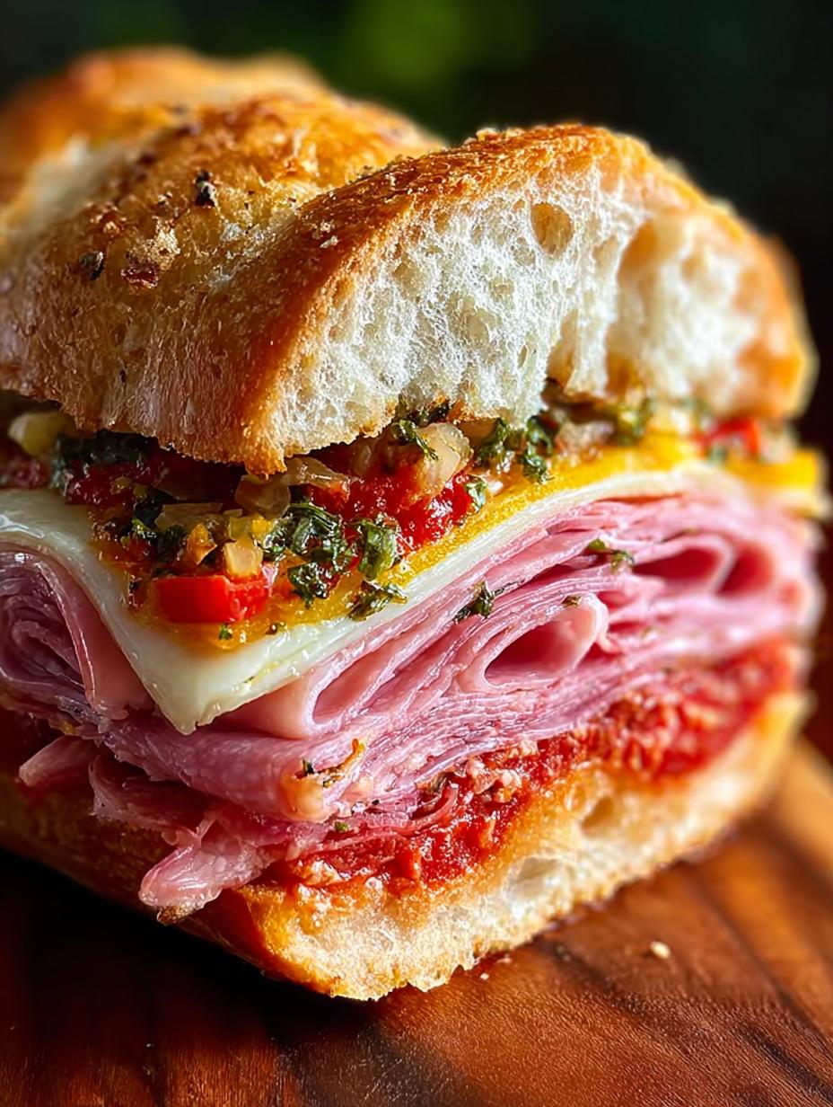 Italian Muffuletta Sandwich: 5 Bold Flavors to Savor - Italian Muffuletta Sandwich - main visual representation