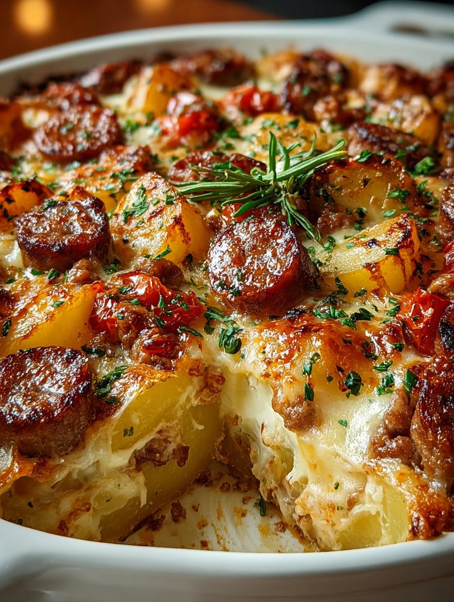 7 Delicious Italian Sausage Potato Casserole Recipes - Italian Sausage Potato Casserole - main visual representation