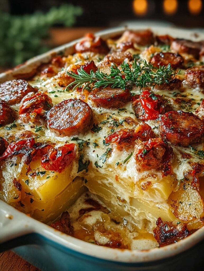 Italian Sausage Potato Casserole