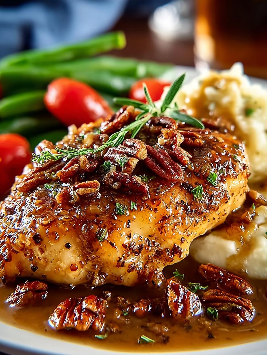 Maple Bourbon Pecan Chicken