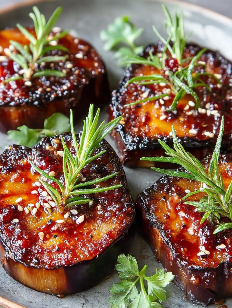 Miso Glazed Eggplant
