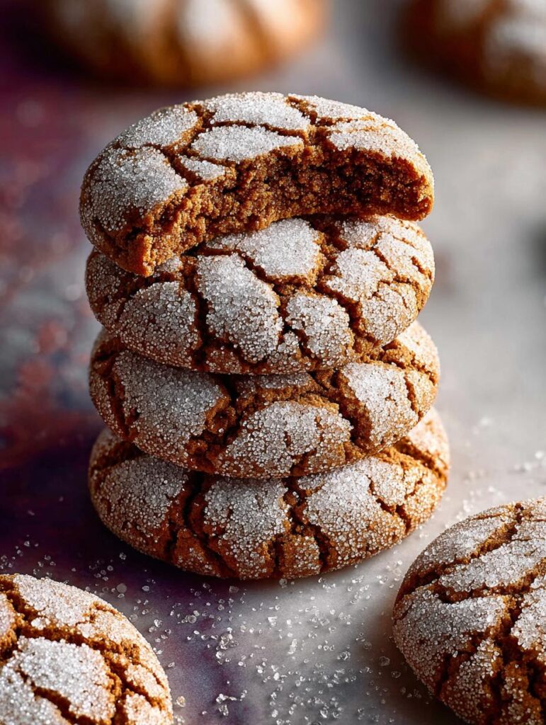 Molasses Crinkle Cookies