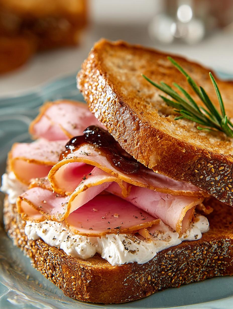 Delicious Mortadella Camembert Toast for Breakfast - Mortadella Camembert Toast - additional detail