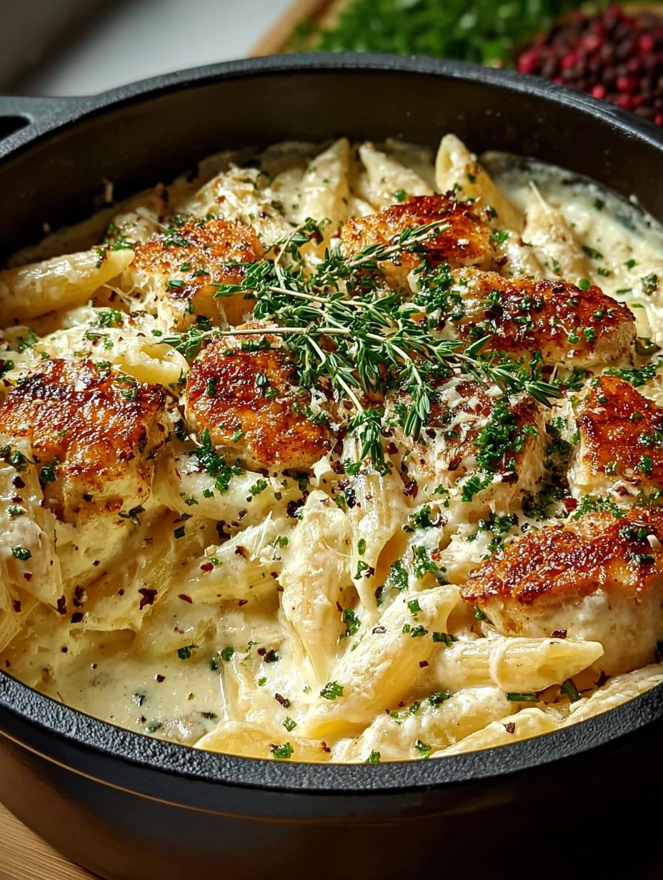 One Pot Creamy Garlic Pasta: A Quick and Delicious Delight 6 One Pot Creamy Garlic Pasta: A Quick and Delicious Delight - One Pot Creamy Garlic - additional detail