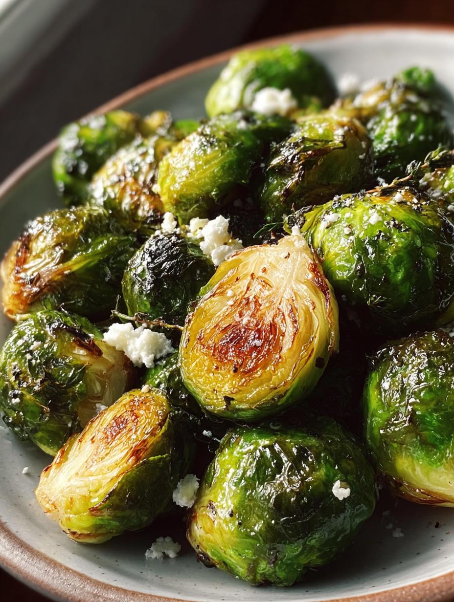 Oven Roasted Brussels Sprouts with Goat Cheese Delight - Oven Roasted Brussels Sprouts - additional detail