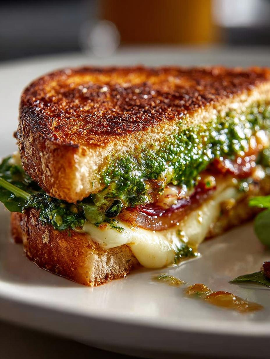 5 Irresistible Pesto Grilled Cheese Recipes to Savor - Pesto Grilled Cheese - main visual representation