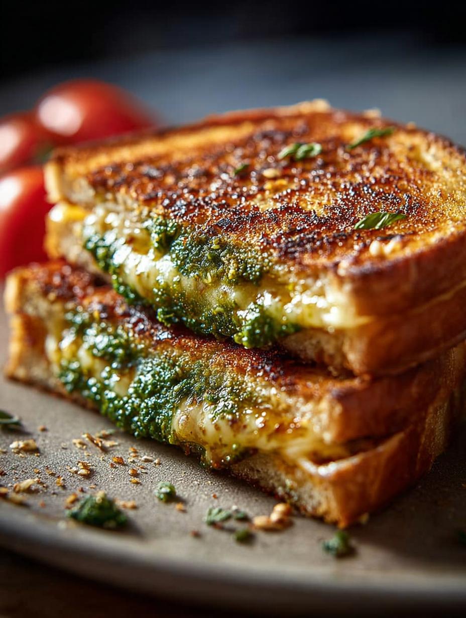 5 Irresistible Pesto Grilled Cheese Recipes to Savor - Pesto Grilled Cheese - additional detail