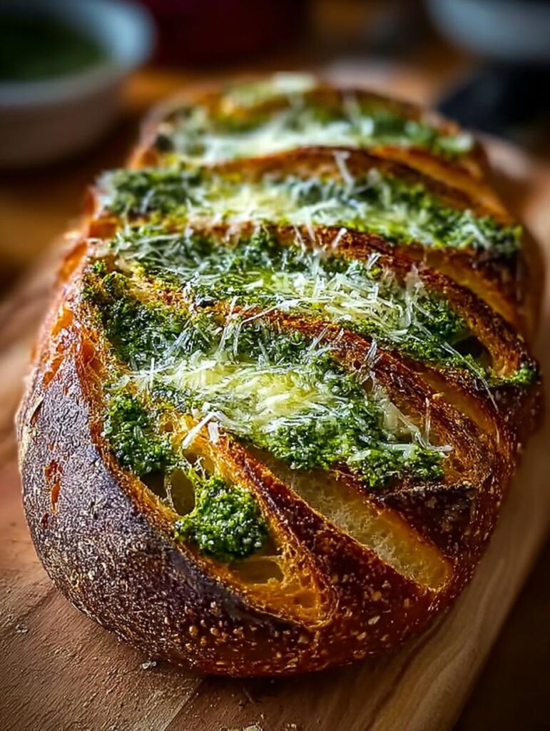 Pesto Parmesan Sourdough