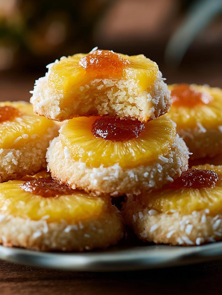 Delicious Pineapple Coconut Thumbprint Cookies Recipe - Pineapple Coconut Thumbprint Cookies - main visual representation