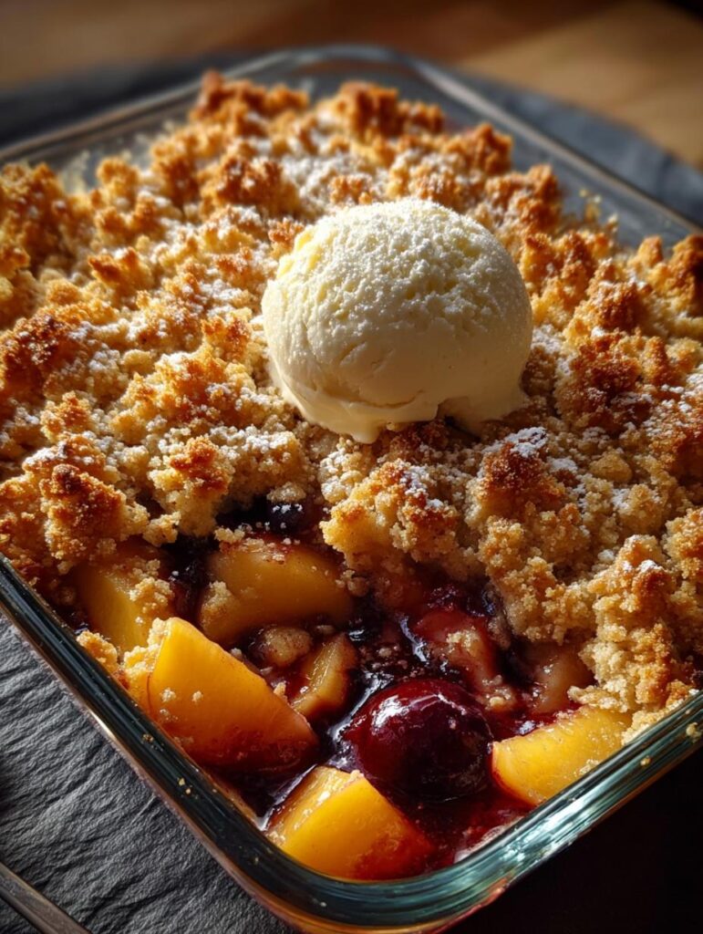 Plum Apple Crumble