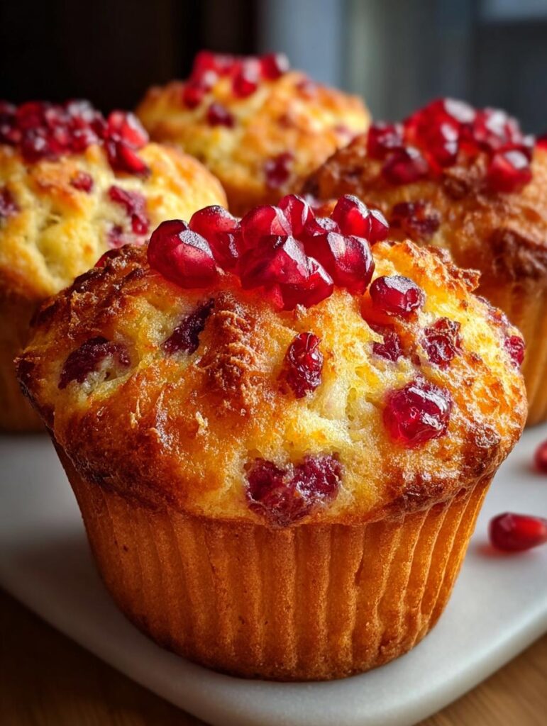 Pomegranate Orange Muffins Bakery