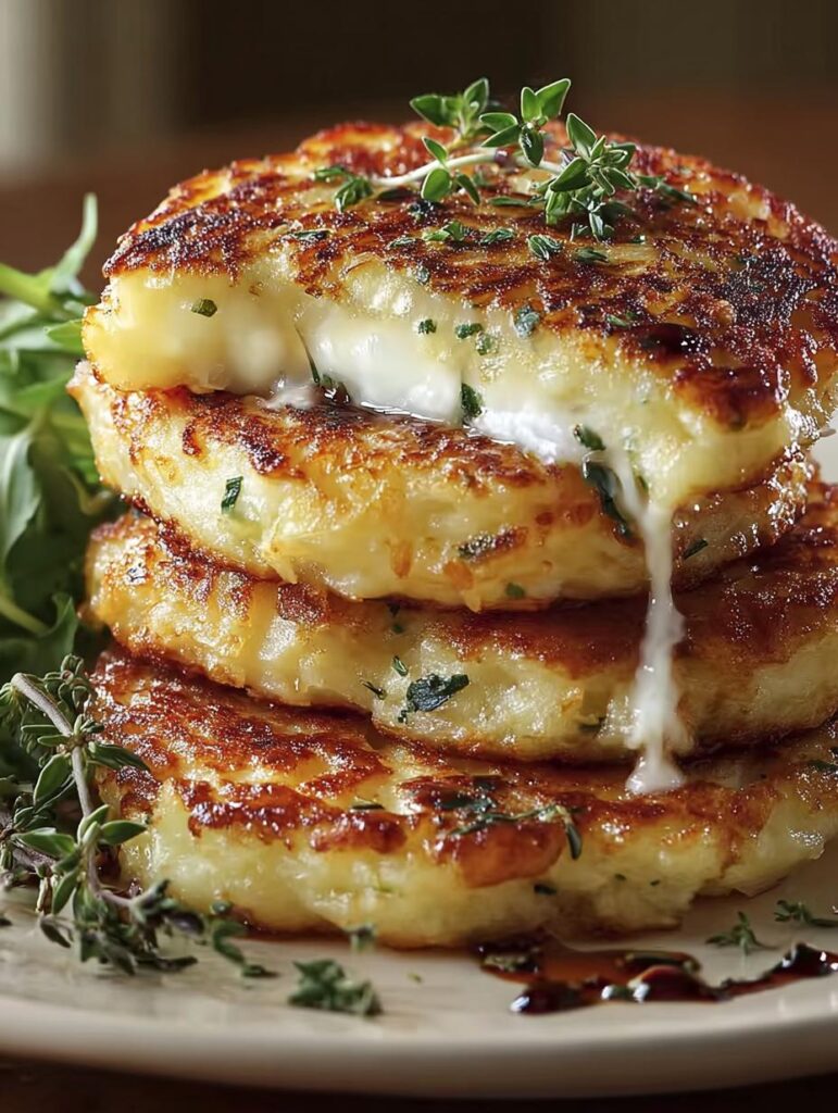 Potato Onion Cheese Pancakes