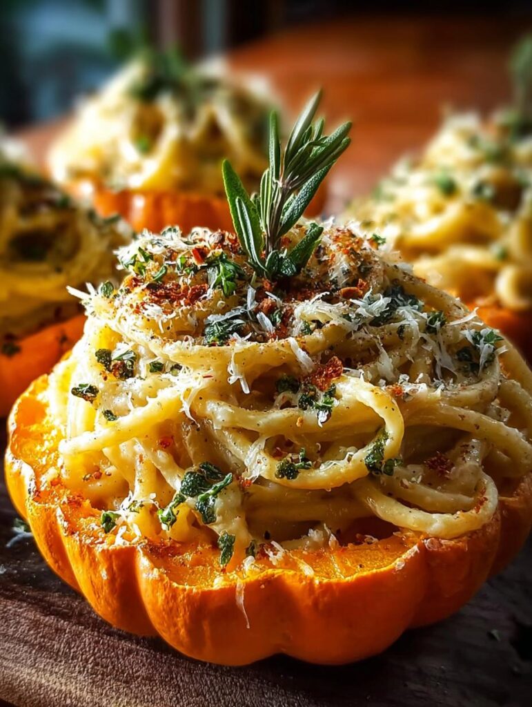Pumpkin Alfredo Pasta Edible