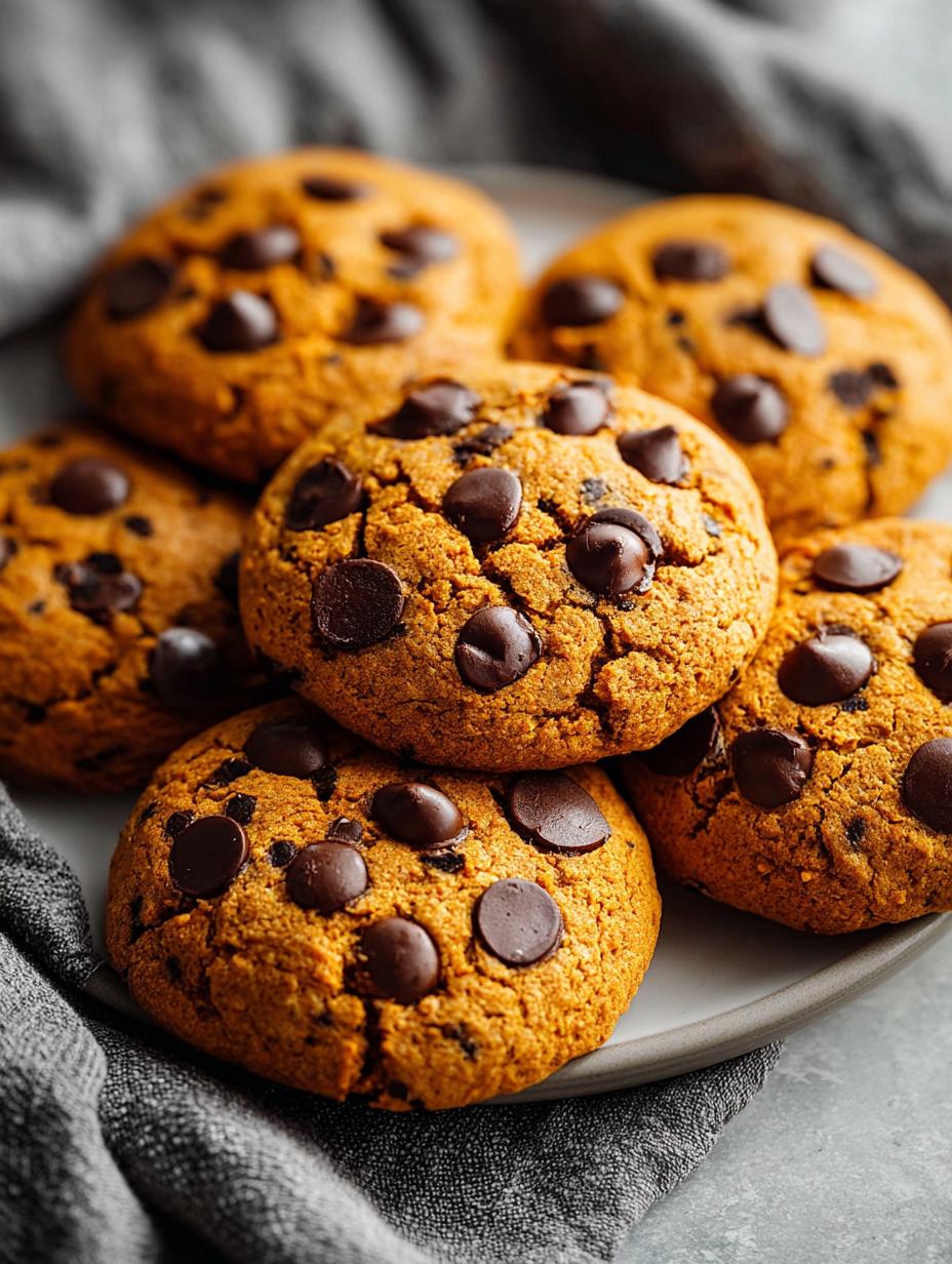 Pumpkin Chocolate Chip Cookies: 3 Ingredients for Blissful Fall - Pumpkin Chocolate Chip Cookies - main visual representation
