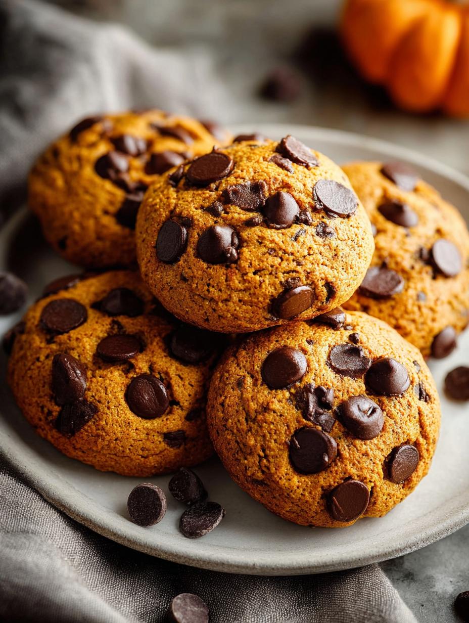 Pumpkin Chocolate Chip Cookies: 3 Ingredients for Blissful Fall - Pumpkin Chocolate Chip Cookies - additional detail