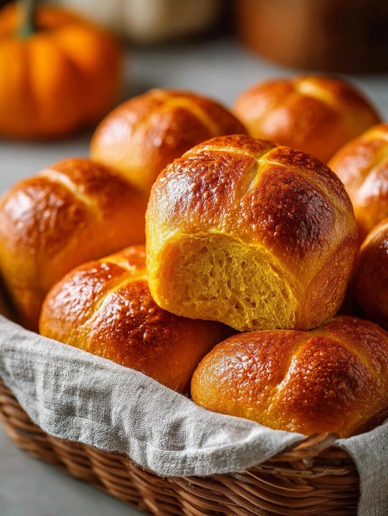 Pumpkin Dinner Rolls