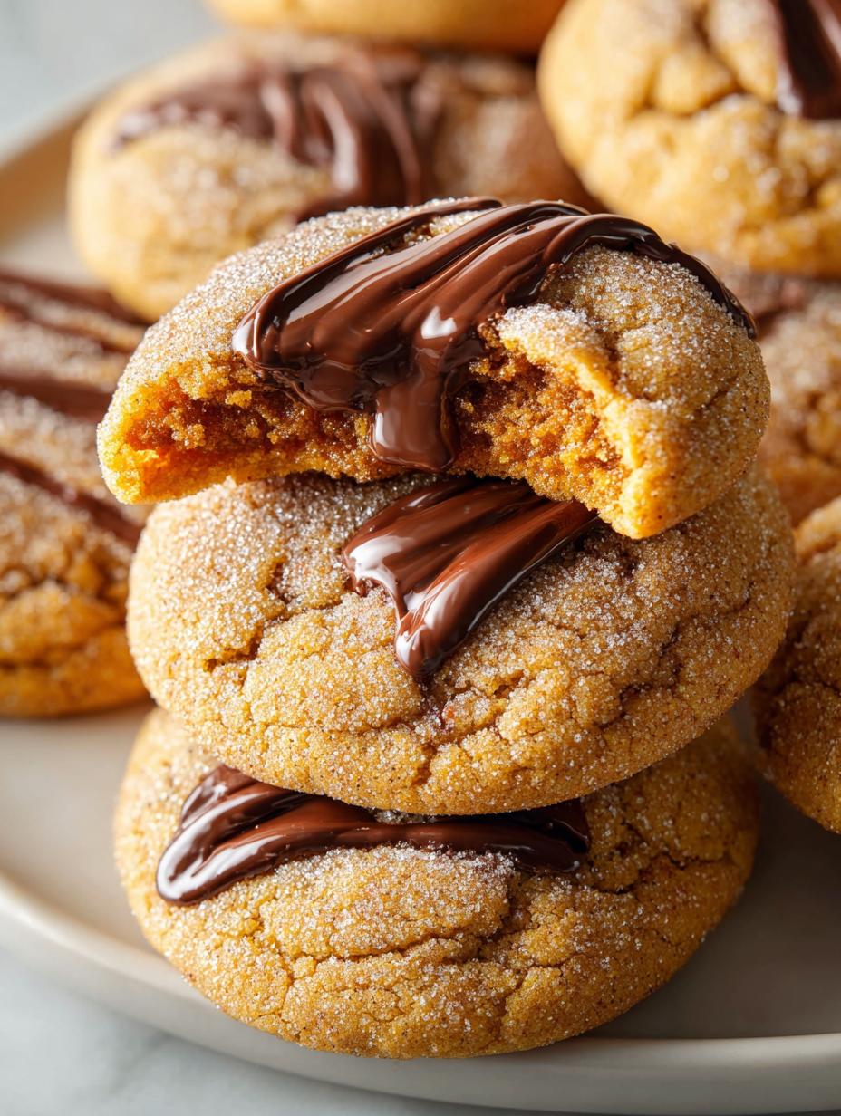 Pumpkin Nutella Cookies That Will Delight Your Fall Season - Pumpkin Nutella Cookies - main visual representation