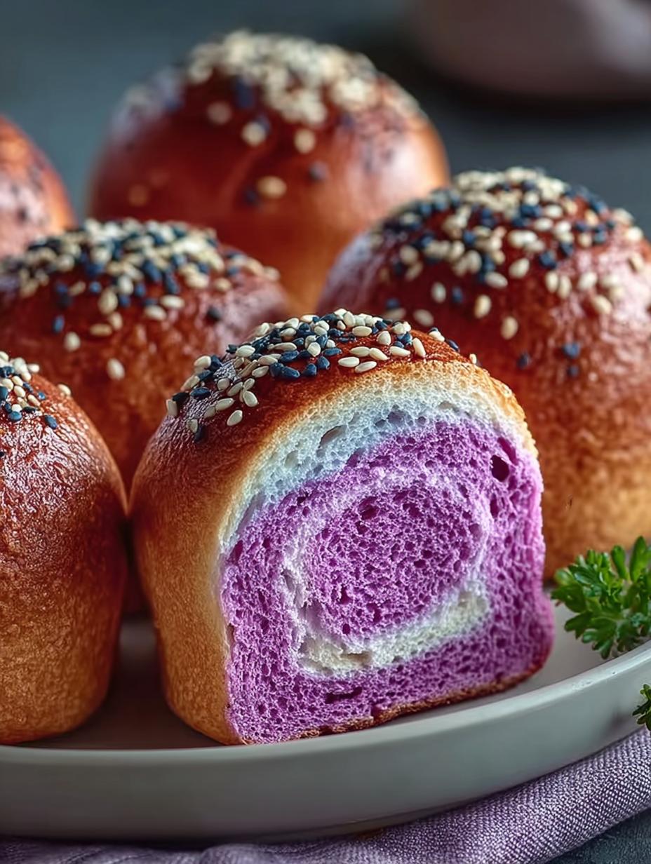 Delicious Purple Sweet Potato Buns Recipe to Savor - Purple Sweet Potato Buns - main visual representation