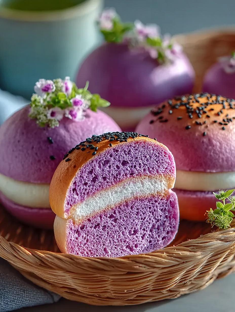 Delicious Purple Sweet Potato Buns Recipe to Savor - Purple Sweet Potato Buns - additional detail