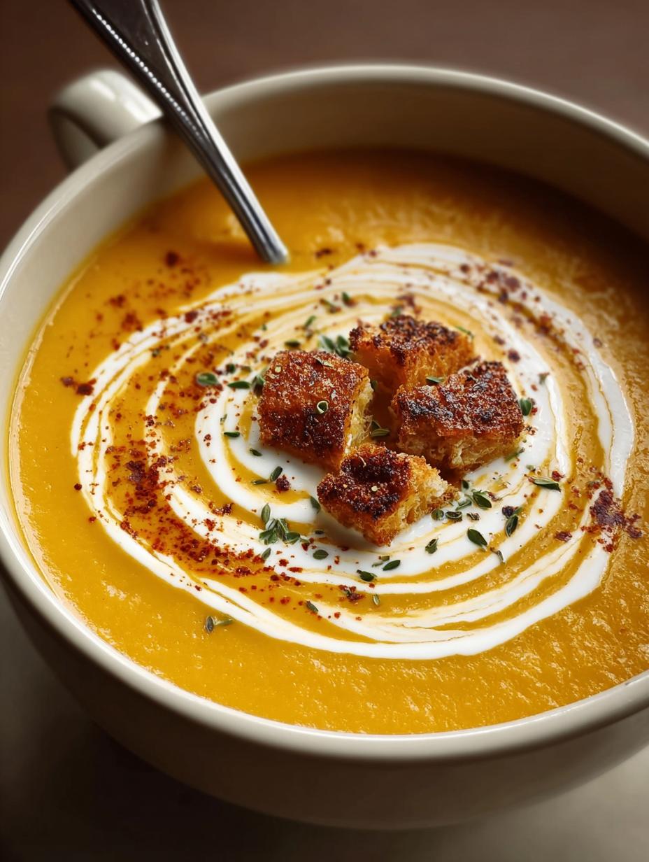 Roasted Feta Soup with Butternut Squash & Honey Delights - Roasted Feta Soup with - main visual representation