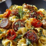 Sausage Pasta with Brussels