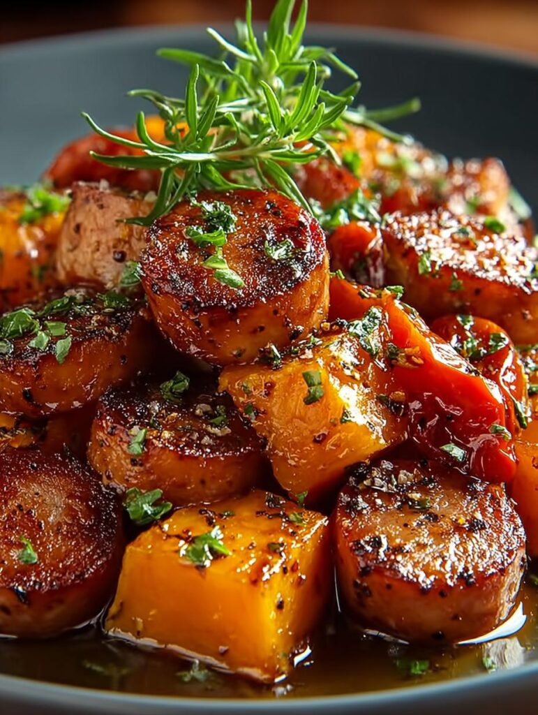 Sausage Sweet Potatoes with