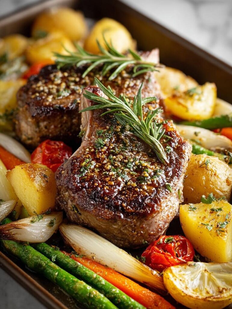Sheet Pan Lamb Chops