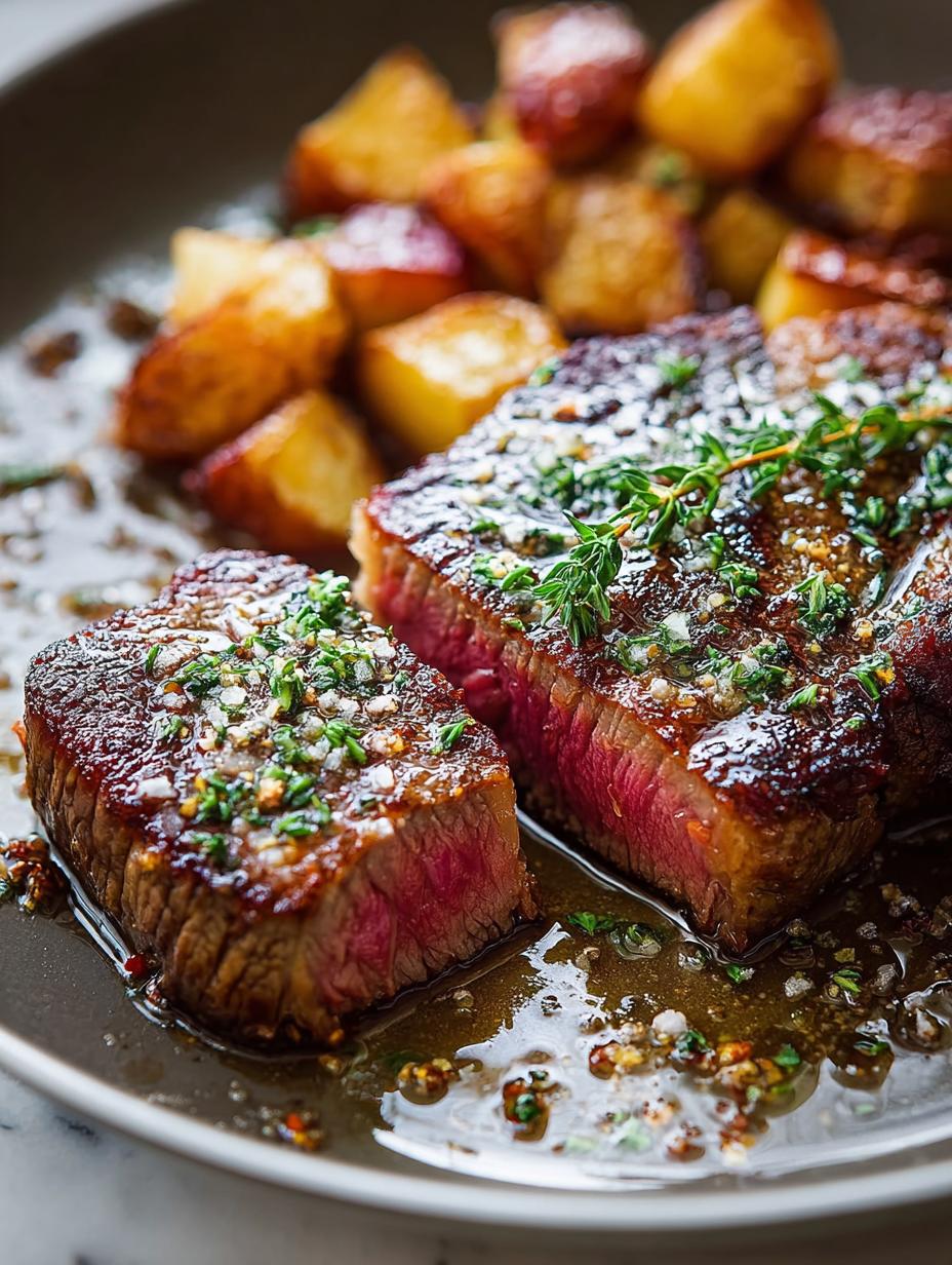 Skillet Seared Steak with Garlic Butter: 7 Steps to Perfection - Skillet Seared Steak with - main visual representation