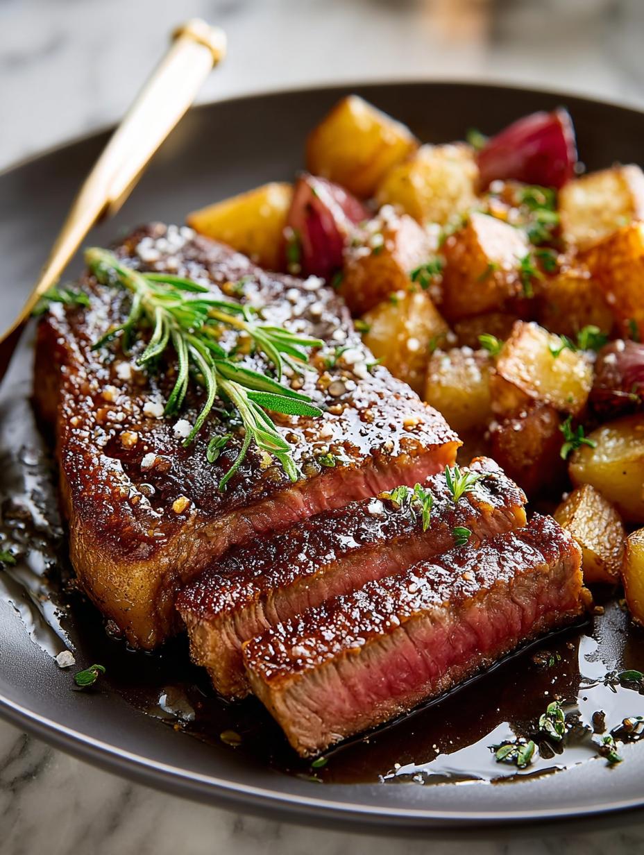 Skillet Seared Steak with