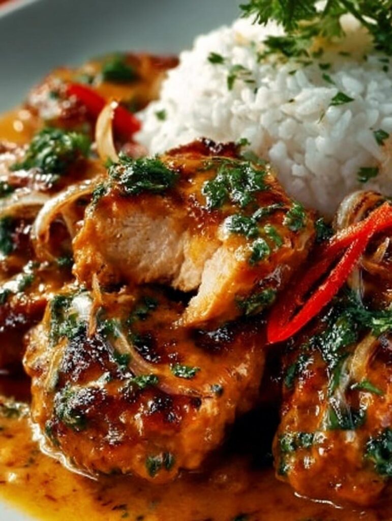 Spicy Brazilian Coconut Chicken
