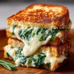 Spinach Artichoke Grilled Cheese