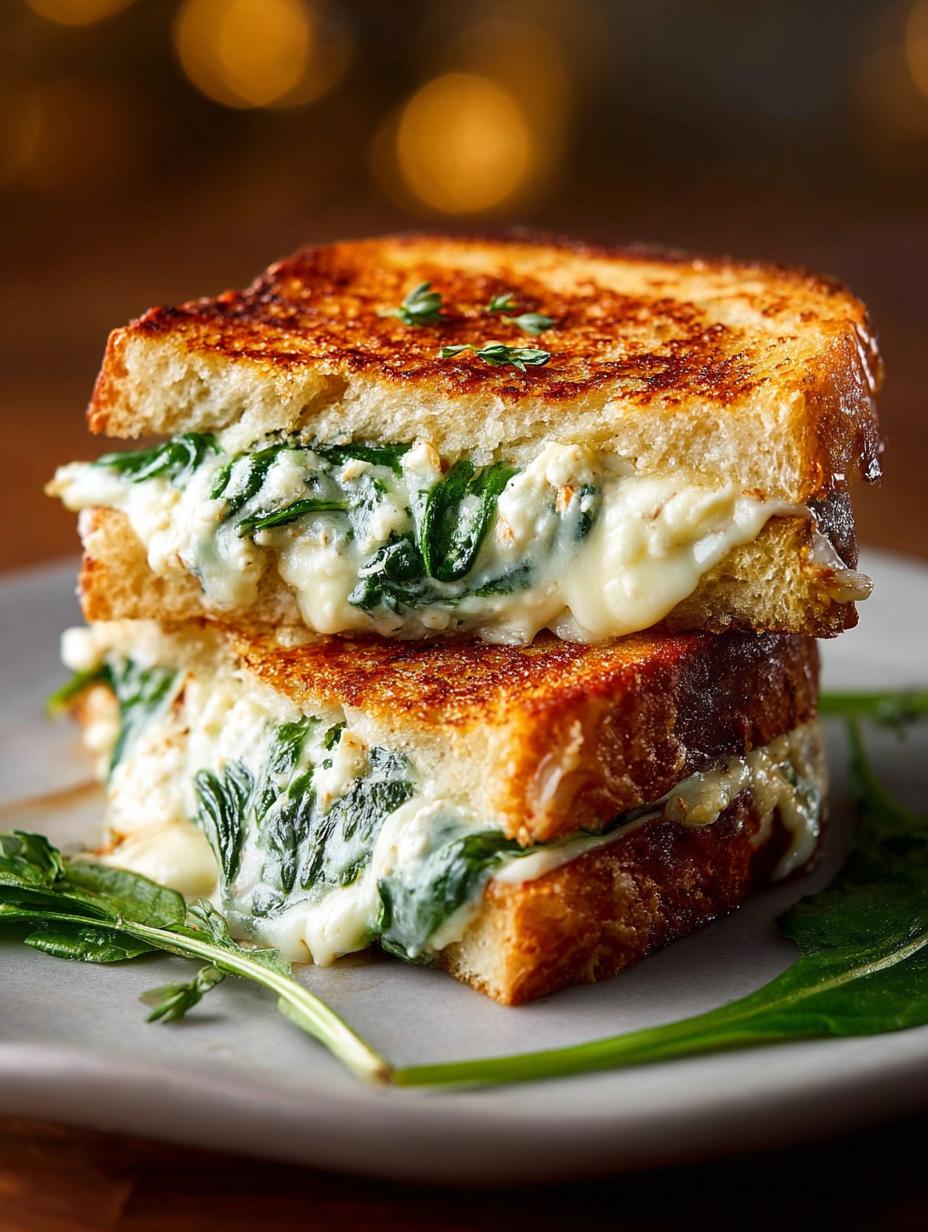 5 Reasons to Love Spinach Artichoke Grilled Cheese - Spinach Artichoke Grilled Cheese - additional detail