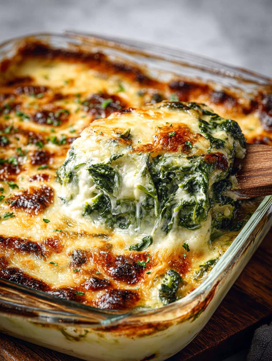Delicious Spinach Gratin: 7 Cheesy Comfort Food Recipes 6 Delicious Spinach Gratin: 7 Cheesy Comfort Food Recipes - Spinach Gratin - additional detail