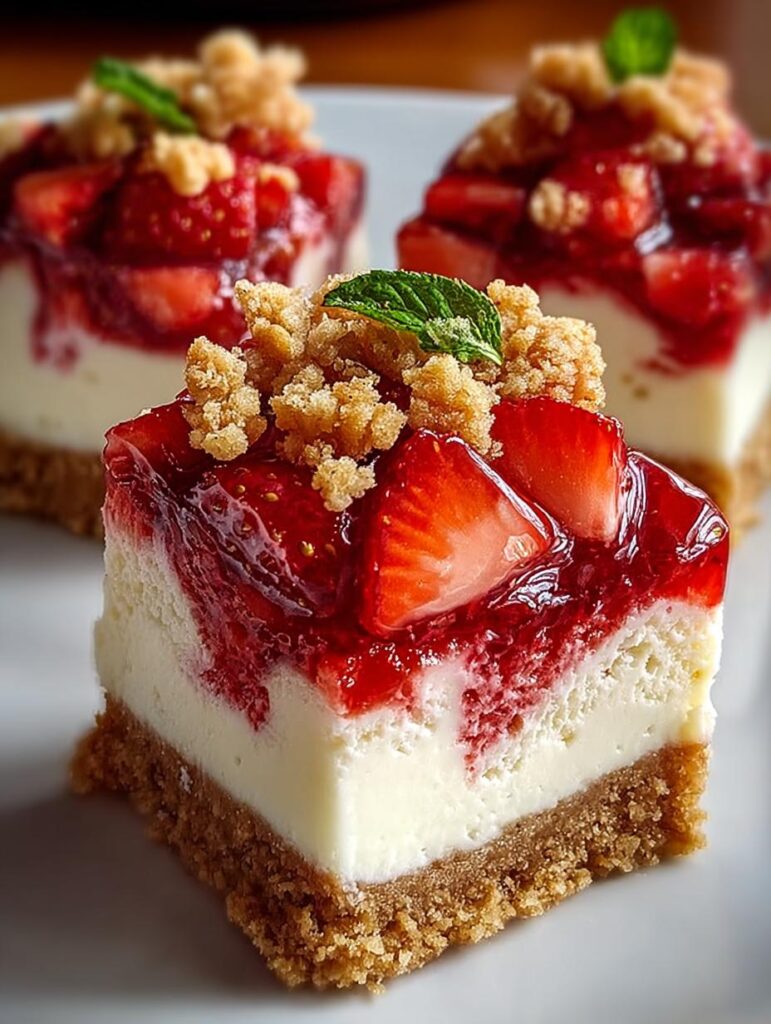Strawberry Crunch Cheesecake Bites