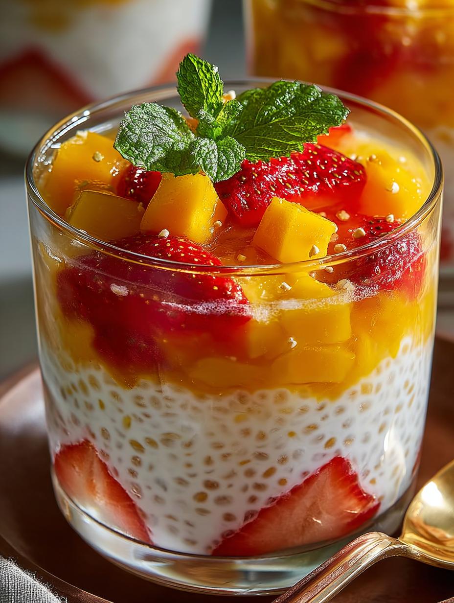 Strawberry Mango Sago Creamy Delightful Treat 6 Strawberry Mango Sago Creamy Delightful Treat - Strawberry Mango Sago Creamy - additional detail